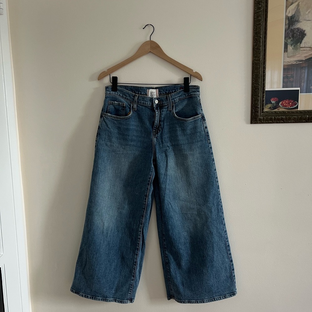 Women's Blue Wide-Leg Jeans